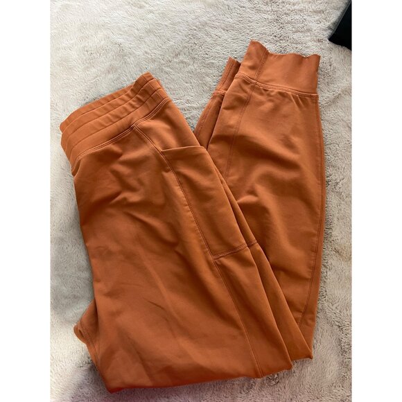 Fabletics Rust Orange Joggers With Pockets - Womens Size M - 100% Polyester - Picture 7 of 8